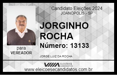 Candidato JORGINHO ROCHA 2024 - JOANÓPOLIS - Eleições