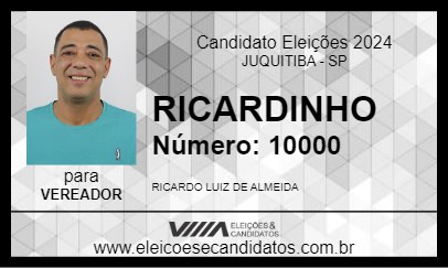 Candidato RICARDINHO 2024 - JUQUITIBA - Eleições