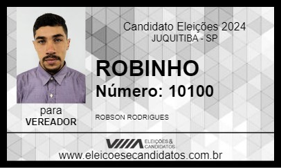 Candidato ROBINHO 2024 - JUQUITIBA - Eleições