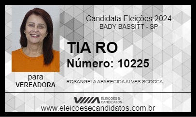 Candidato TIA RO 2024 - BADY BASSITT - Eleições