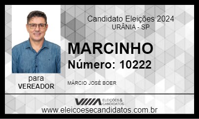 Candidato MARCINHO 2024 - URÂNIA - Eleições