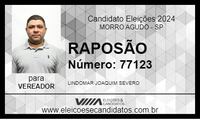 Candidato RAPOSÃO 2024 - MORRO AGUDO - Eleições