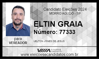 Candidato ELTIN GRAIA 2024 - MORRO AGUDO - Eleições