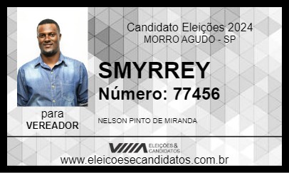 Candidato SMYRREY 2024 - MORRO AGUDO - Eleições