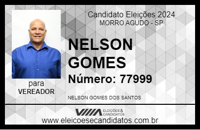 Candidato NELSON GOMES 2024 - MORRO AGUDO - Eleições