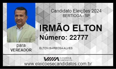 Candidato IRMÃO ELTON 2024 - BERTIOGA - Eleições