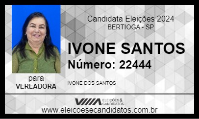 Candidato IVONE SANTOS 2024 - BERTIOGA - Eleições