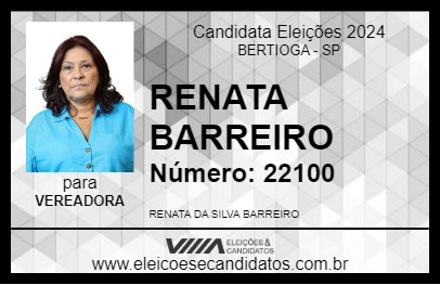 Candidato RENATA BARREIRO 2024 - BERTIOGA - Eleições