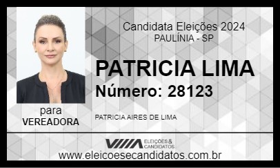 Candidato PATRICIA LIMA 2024 - PAULÍNIA - Eleições