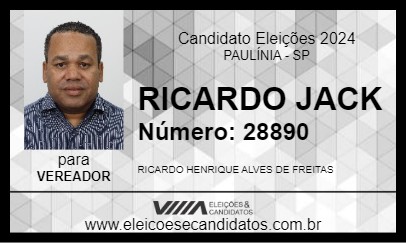 Candidato RICARDO JACK 2024 - PAULÍNIA - Eleições