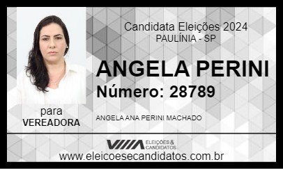 Candidato ANGELA PERINI 2024 - PAULÍNIA - Eleições