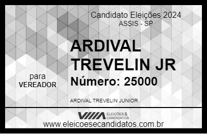 Candidato ARDIVAL TREVELIN JR 2024 - ASSIS - Eleições