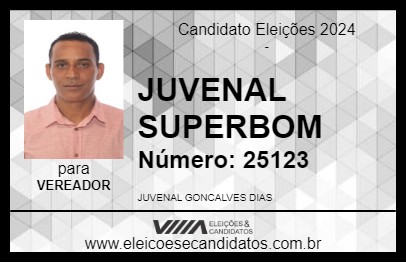 Candidato JUVENAL SUPERBOM 2024 - ASSIS - Eleições