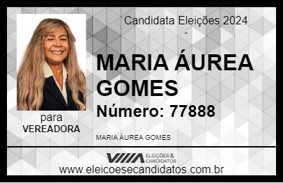 Candidato MARIA ÁUREA GOMES 2024 - PRESIDENTE PRUDENTE - Eleições