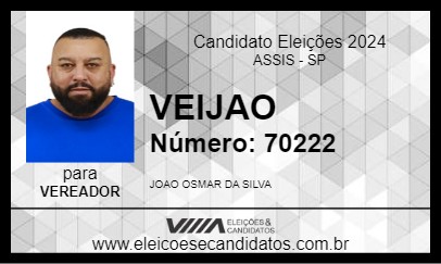 Candidato VEIJAO 2024 - ASSIS - Eleições