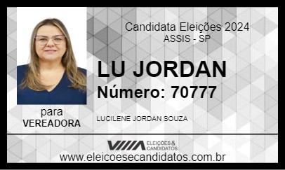 Candidato LU JORDAN 2024 - ASSIS - Eleições