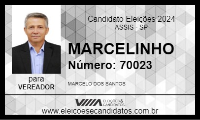 Candidato MARCELINHO 2024 - ASSIS - Eleições