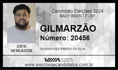 Candidato GILMARZÃO 2024 - BADY BASSITT - Eleições