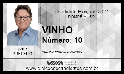 Candidato VINHO 2024 - POMPÉIA - Eleições