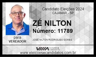 Candidato ZÉ NILTON 2024 - CAJAMAR - Eleições