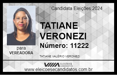 Candidato TATIANE VERONEZI 2024 - CAJAMAR - Eleições