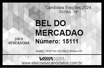 Candidato BEL DO MERCADAO 2024 - ITATIBA - Eleições