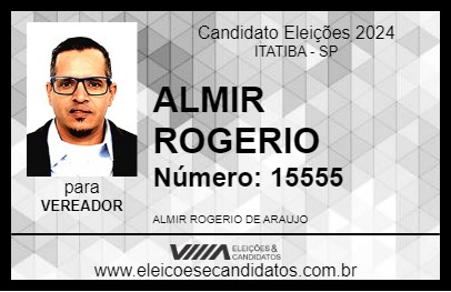 Candidato ALMIR ROGERIO 2024 - ITATIBA - Eleições