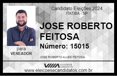 Candidato JOSE ROBERTO FEITOSA 2024 - ITATIBA - Eleições