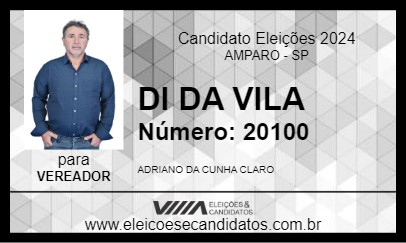 Candidato DI DA VILA 2024 - AMPARO - Eleições