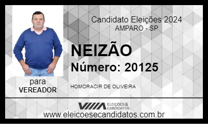 Candidato NEIZÃO 2024 - AMPARO - Eleições