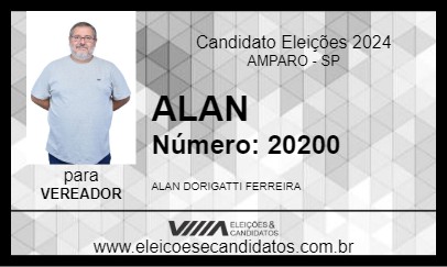 Candidato ALAN 2024 - AMPARO - Eleições