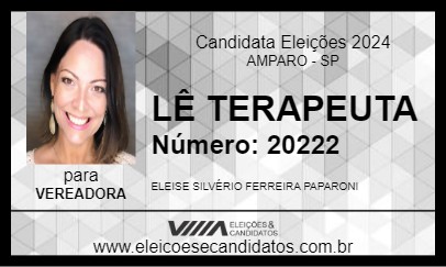 Candidato LÊ TERAPEUTA 2024 - AMPARO - Eleições