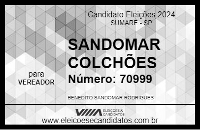 Candidato SANDOMAR COLCHÕES 2024 - SUMARÉ - Eleições