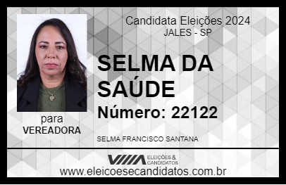 Candidato SELMA DA SAÚDE 2024 - JALES - Eleições