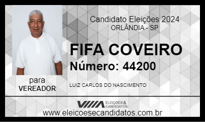 Candidato FIFA COVEIRO 2024 - ORLÂNDIA - Eleições