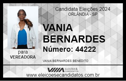 Candidato VANIA BERNARDES 2024 - ORLÂNDIA - Eleições