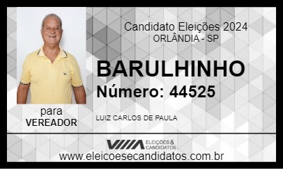 Candidato BARULHINHO 2024 - ORLÂNDIA - Eleições