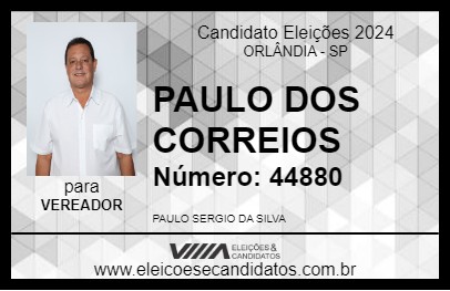 Candidato PAULO CAJURU 2024 - ORLÂNDIA - Eleições