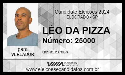 Candidato LÉO DA PIZZA 2024 - ELDORADO - Eleições