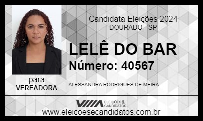 Candidato LELÊ DO BAR 2024 - DOURADO - Eleições