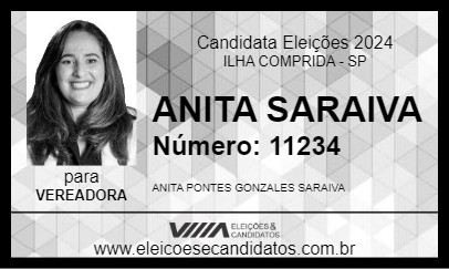 Candidato ANITA SARAIVA 2024 - ILHA COMPRIDA - Eleições