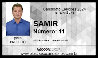 Candidato SAMIR 2024 - PARAPUÃ - Eleições