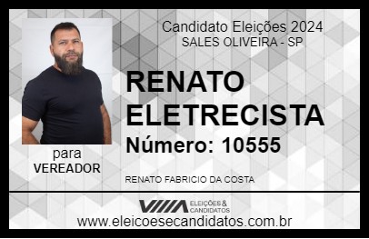 Candidato RENATO ELETRECISTA 2024 - SALES OLIVEIRA - Eleições