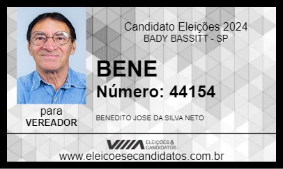 Candidato BENE 2024 - BADY BASSITT - Eleições