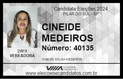 Candidato CINEIDE MEDEIROS 2024 - PILAR DO SUL - Eleições