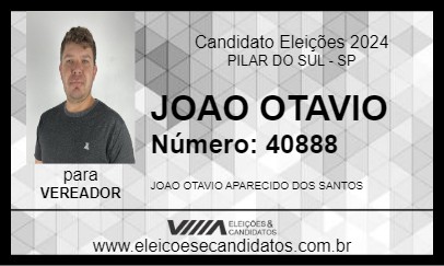 Candidato JOAO OTAVIO 2024 - PILAR DO SUL - Eleições