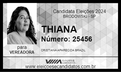 Candidato THIANA 2024 - BRODOWSKI - Eleições