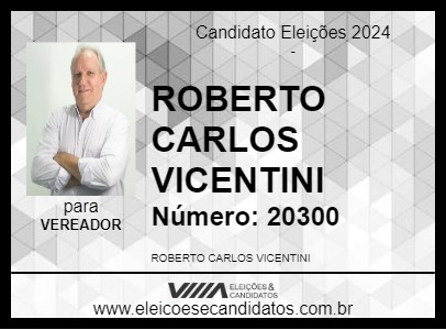 Candidato ROBERTO CARLOS VICENTINI 2024 - RIBEIRÃO PRETO - Eleições