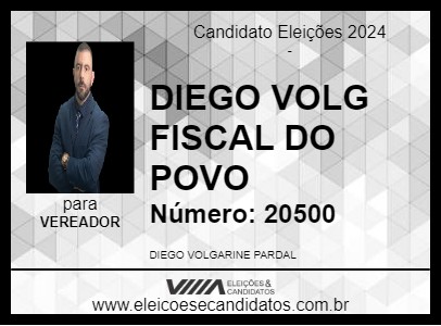 Candidato DIEGO VOLG FISCAL DO POVO 2024 - RIBEIRÃO PRETO - Eleições