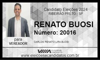 Candidato RENATO BUOSI 2024 - RIBEIRÃO PRETO - Eleições